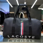 Lacoste Premium Black Duffel Bag