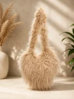 Fluffy Fur Shoulder Handbag